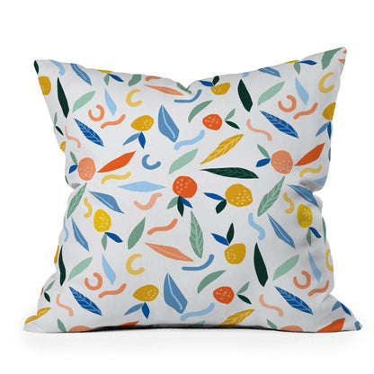 83 Oranges Art Is To Give Life A Shape Outdoor Throw Pillow