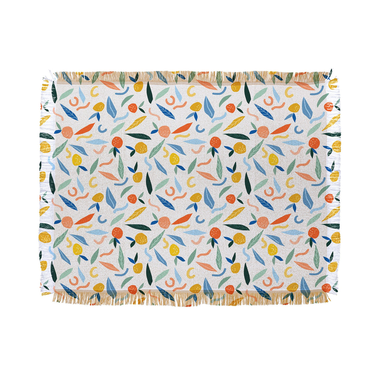 83 Oranges Art Is To Give Life A Shape Throw Blanket
