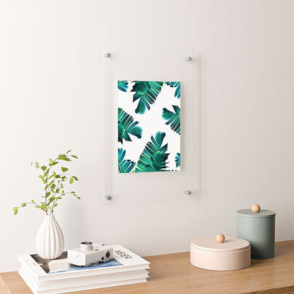 83 Oranges Banana Leaf Crush Floating Acrylic Print