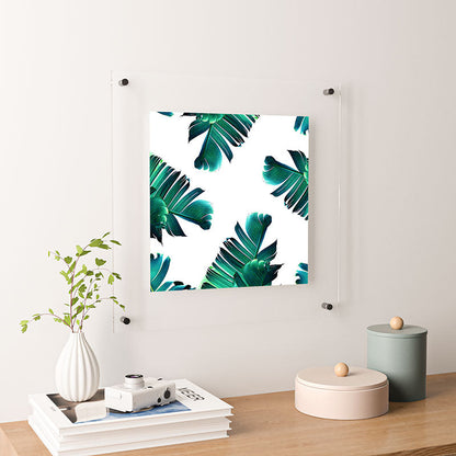 83 Oranges Banana Leaf Crush Floating Acrylic Print