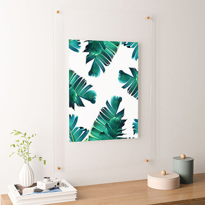 83 Oranges Banana Leaf Crush Floating Acrylic Print