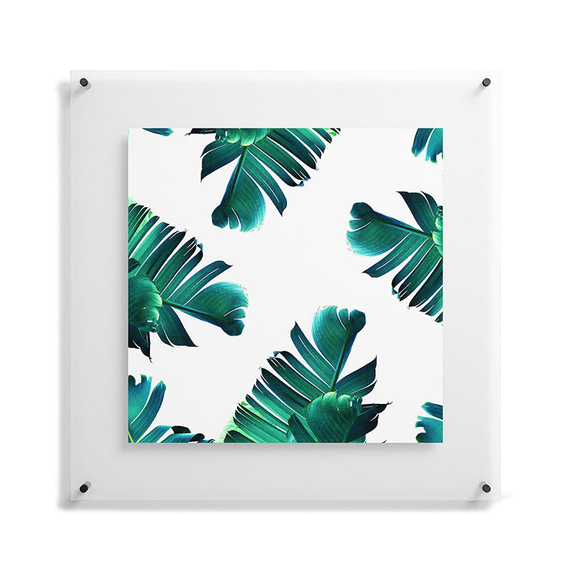 83 Oranges Banana Leaf Crush Floating Acrylic Print