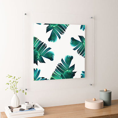83 Oranges Banana Leaf Crush Floating Acrylic Print
