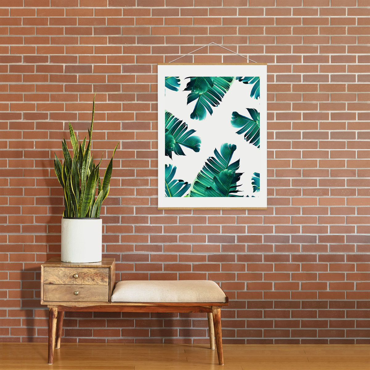 83 Oranges Banana Leaf Crush Art Print