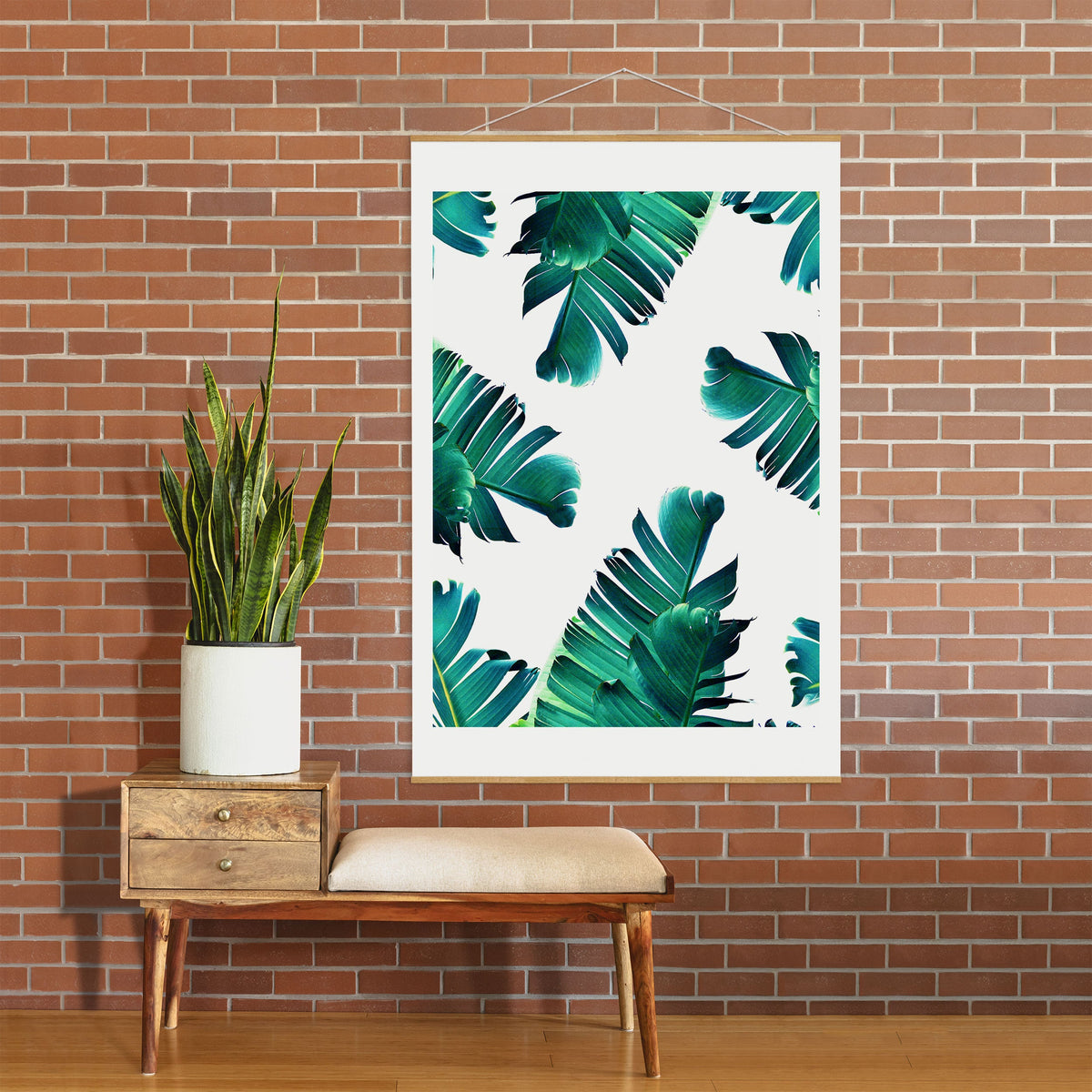 83 Oranges Banana Leaf Crush Art Print