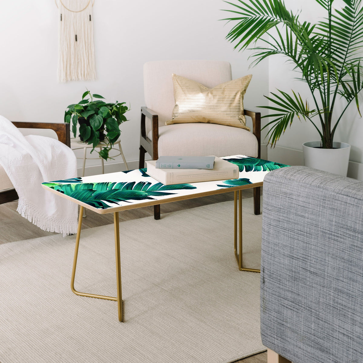 83 Oranges Banana Leaf Crush Coffee Table