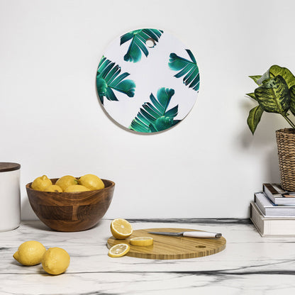 83 Oranges Banana Leaf Crush Cutting Board Round