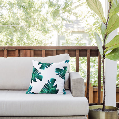 83 Oranges Banana Leaf Crush Outdoor Throw Pillow