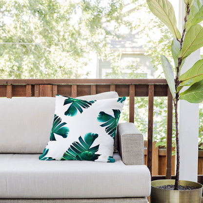 83 Oranges Banana Leaf Crush Outdoor Throw Pillow