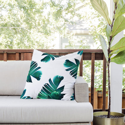 83 Oranges Banana Leaf Crush Outdoor Throw Pillow