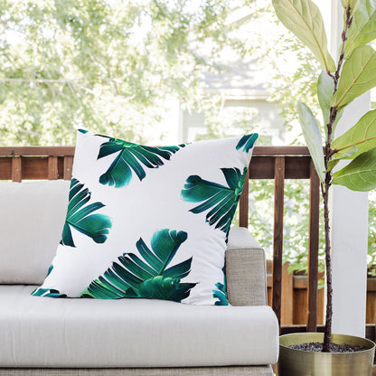 83 Oranges Banana Leaf Crush Outdoor Throw Pillow