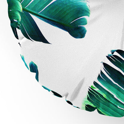 83 Oranges Banana Leaf Crush Floor Pillow Round