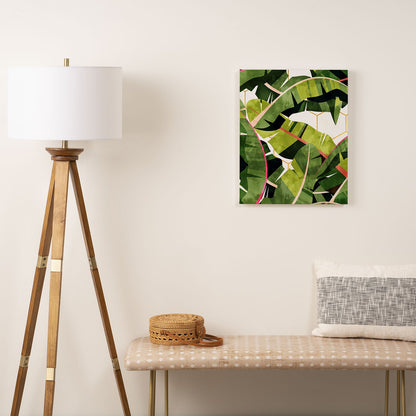 83 Oranges Banana Leaf Salad Art Canvas