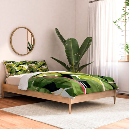 83 Oranges Banana Leaf Salad Comforter