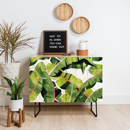 83 Oranges Banana Leaf Salad Credenza