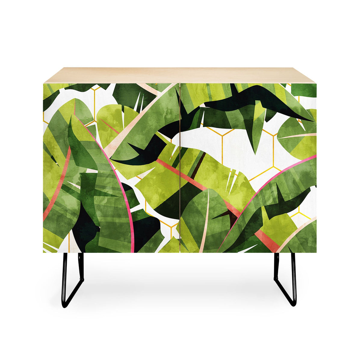 83 Oranges Banana Leaf Salad Credenza