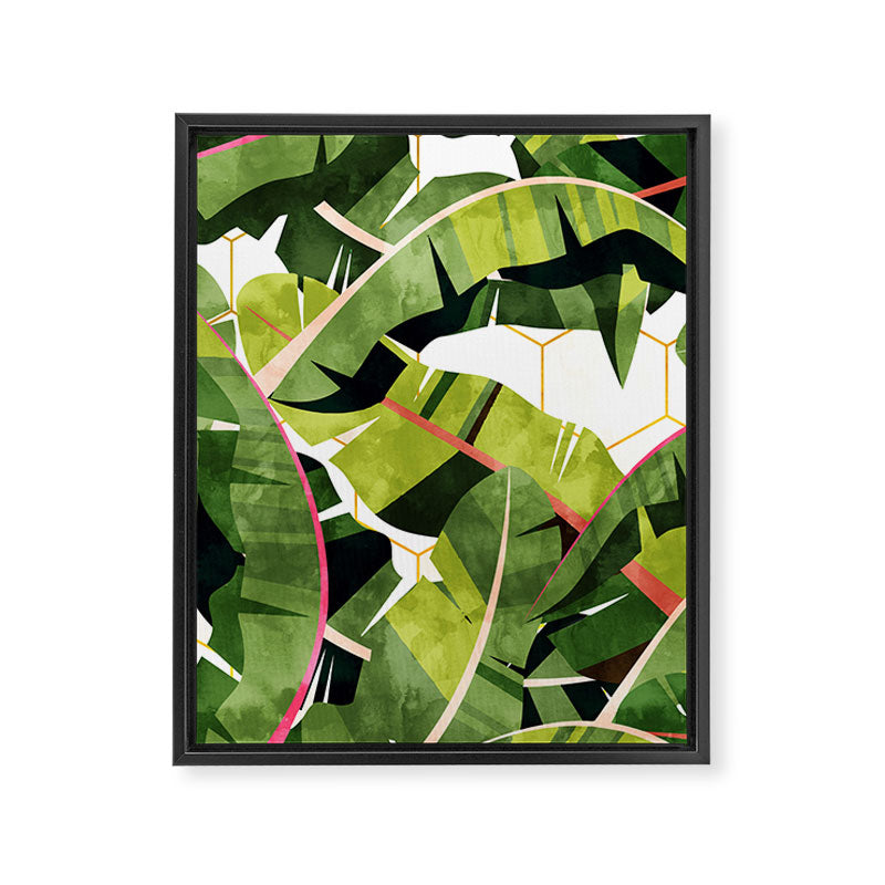 83 Oranges Banana Leaf Salad Art Canvas