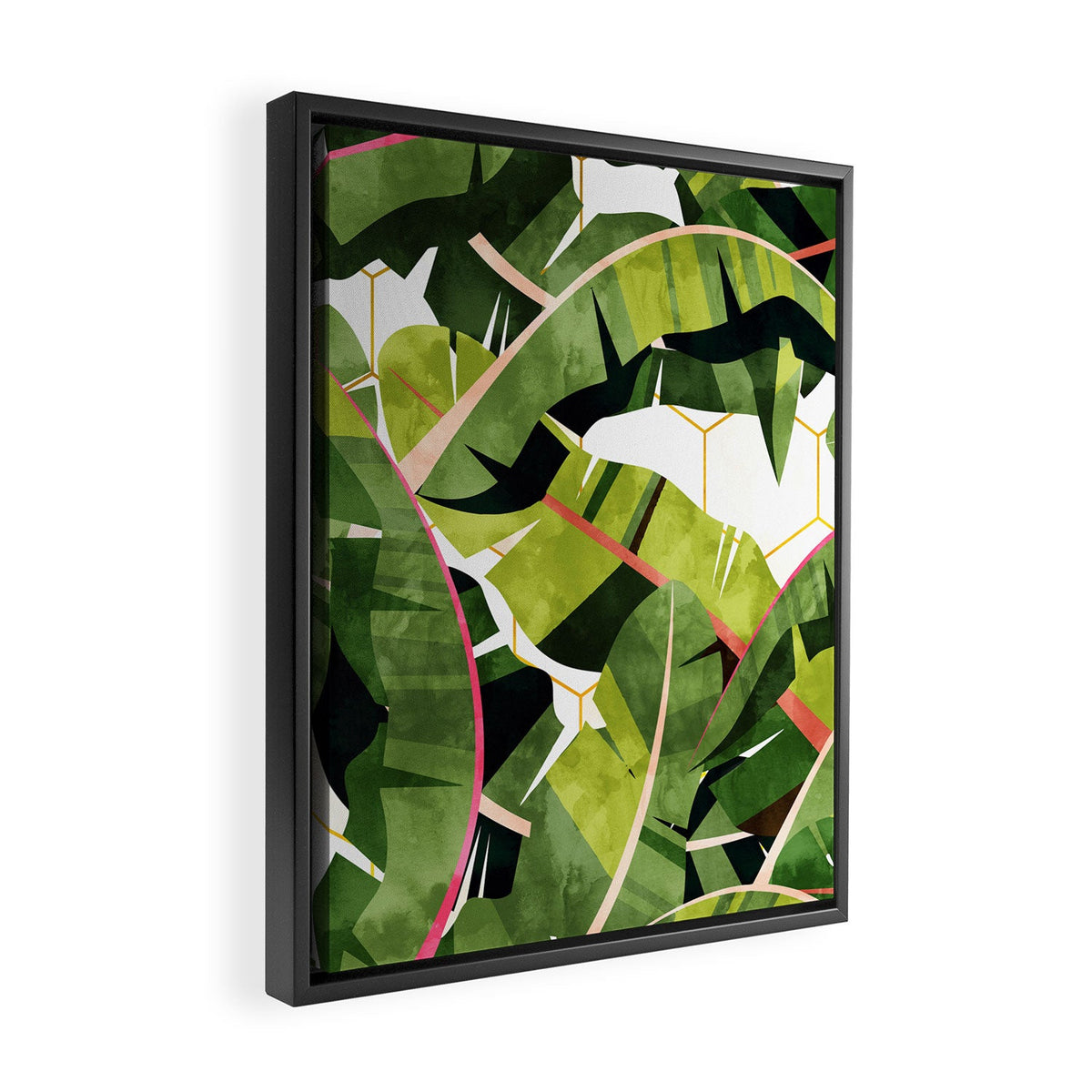83 Oranges Banana Leaf Salad Art Canvas