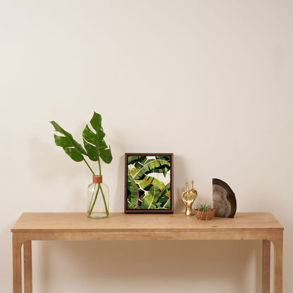 83 Oranges Banana Leaf Salad Art Canvas