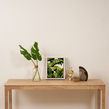 83 Oranges Banana Leaf Salad Art Canvas