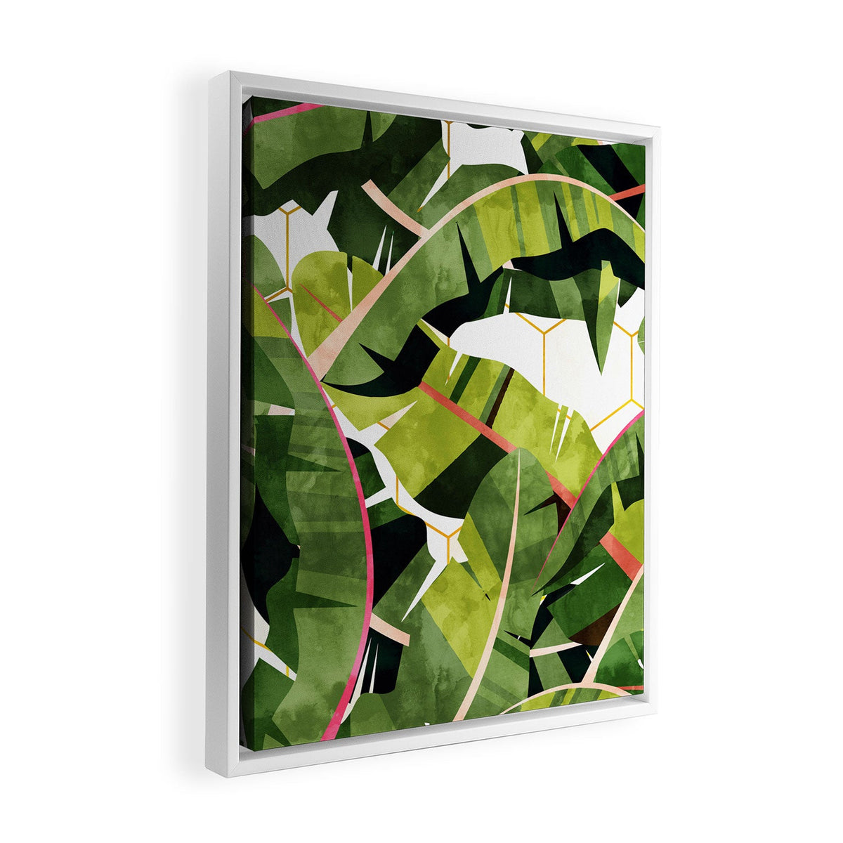 83 Oranges Banana Leaf Salad Art Canvas