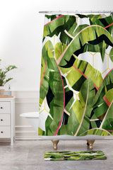 83 Oranges Banana Leaf Salad Memory Foam Bath Mat