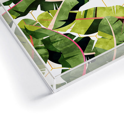 83 Oranges Banana Leaf Salad Acrylic Tray