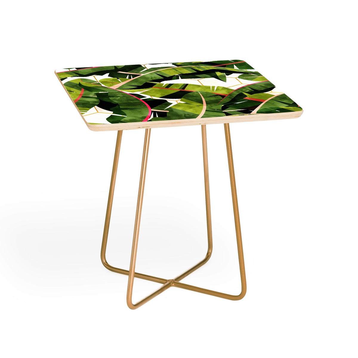 83 Oranges Banana Leaf Salad Side Table