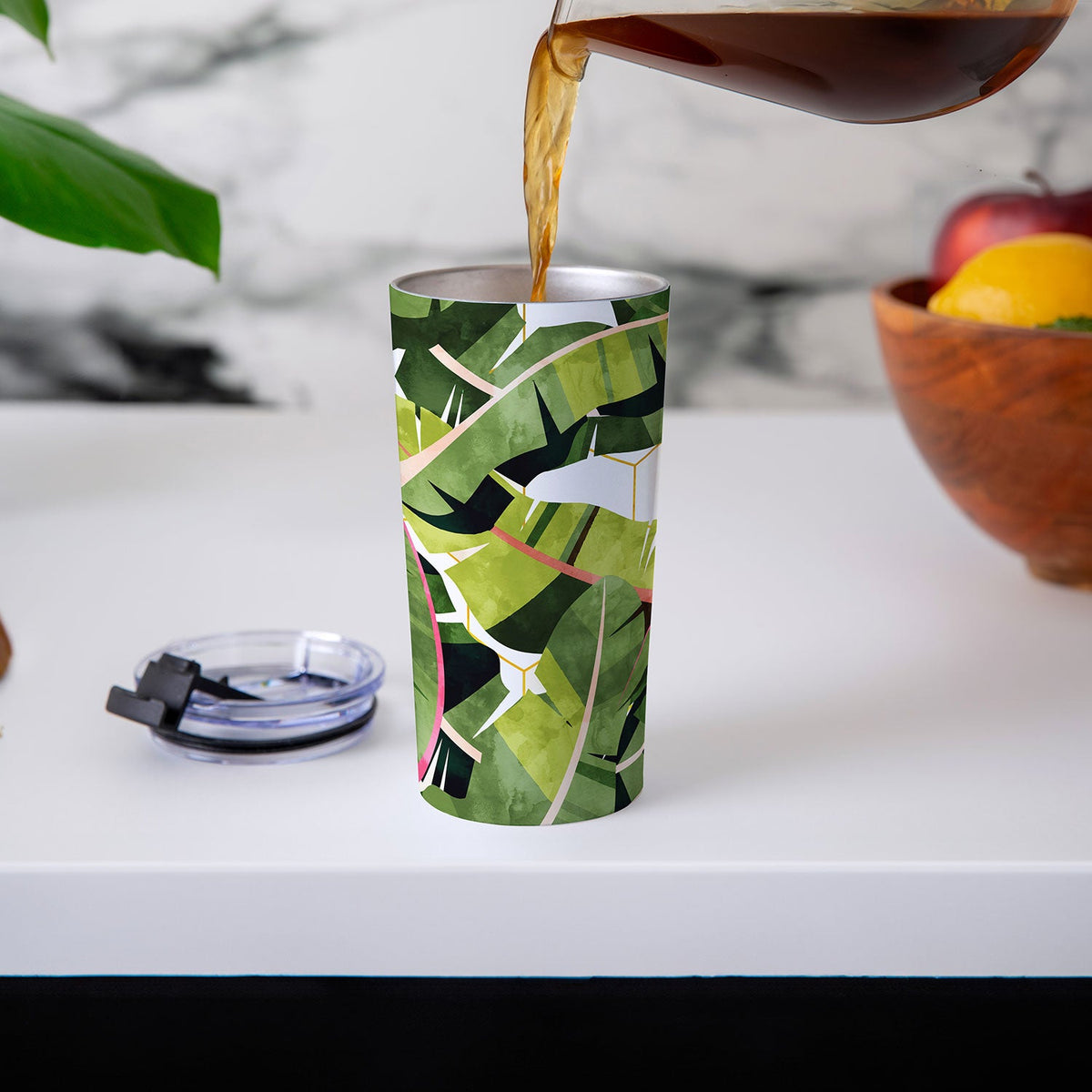 83 Oranges Banana Leaf Salad Travel Mug