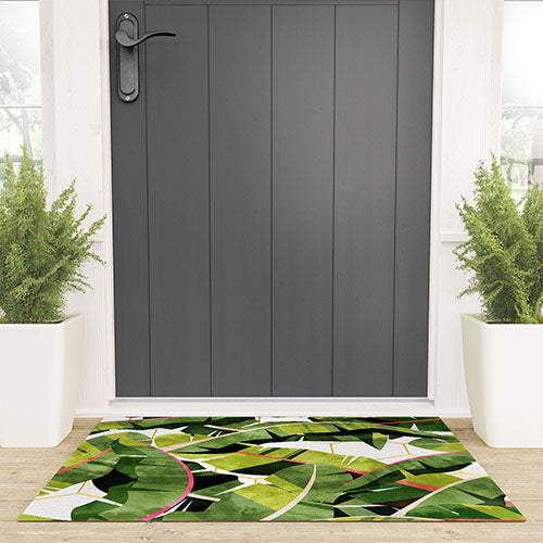 83 Oranges Banana Leaf Salad Welcome Mat