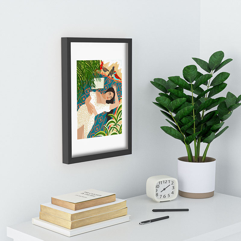 83 Oranges Beach Read Sleep Repeat Recessed Framing Rectangle