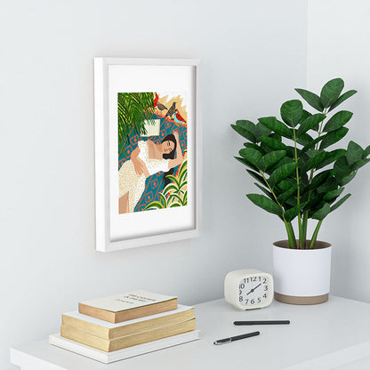 83 Oranges Beach Read Sleep Repeat Recessed Framing Rectangle