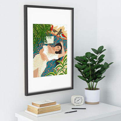 83 Oranges Beach Read Sleep Repeat Recessed Framing Rectangle