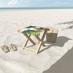 83 Oranges Beach Read Sleep Repeat Folding Stool