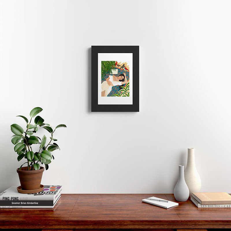 83 Oranges Beach Read Sleep Repeat Framed Art Print