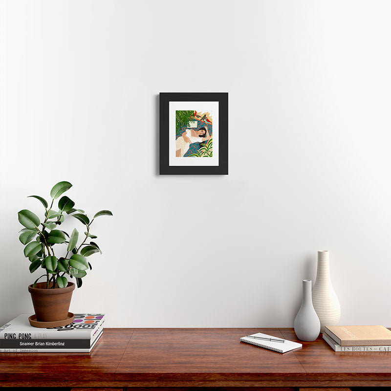 83 Oranges Beach Read Sleep Repeat Framed Art Print