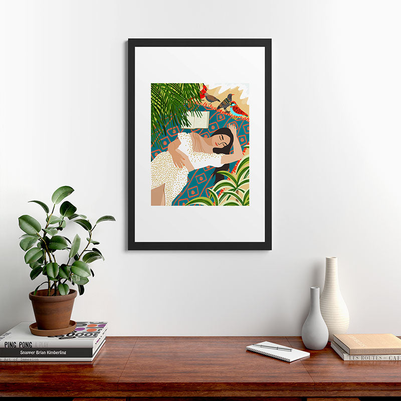 83 Oranges Beach Read Sleep Repeat Framed Art Print