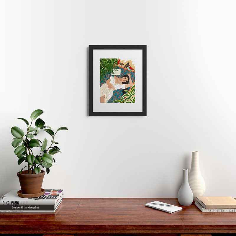 83 Oranges Beach Read Sleep Repeat Framed Art Print