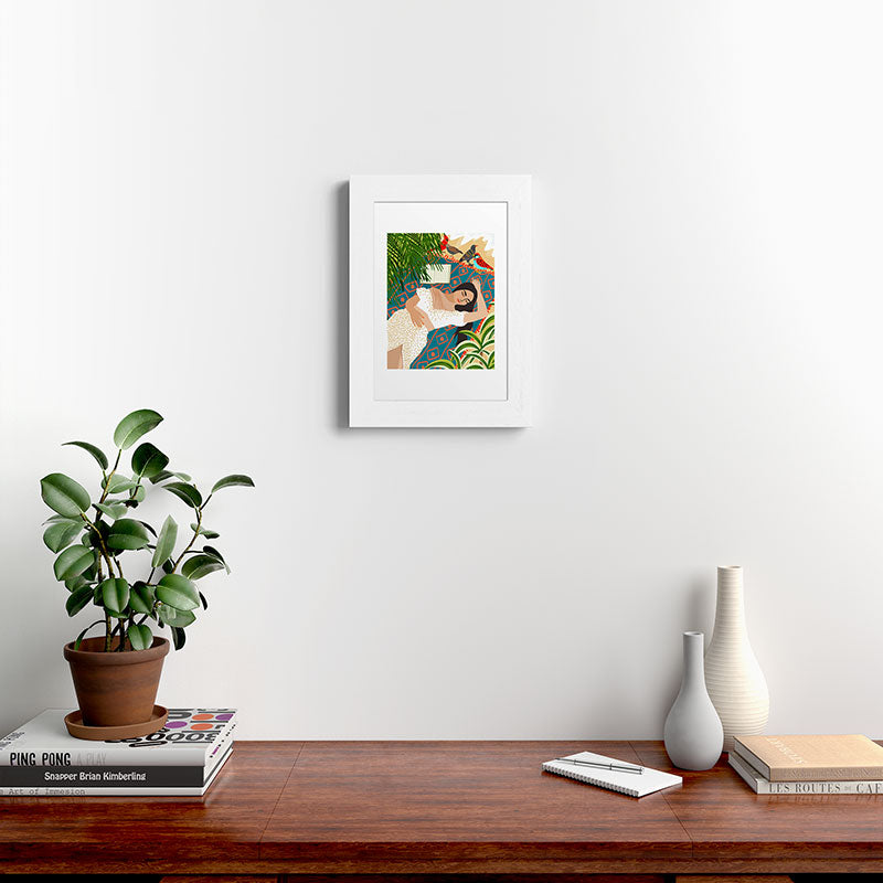 83 Oranges Beach Read Sleep Repeat Framed Art Print