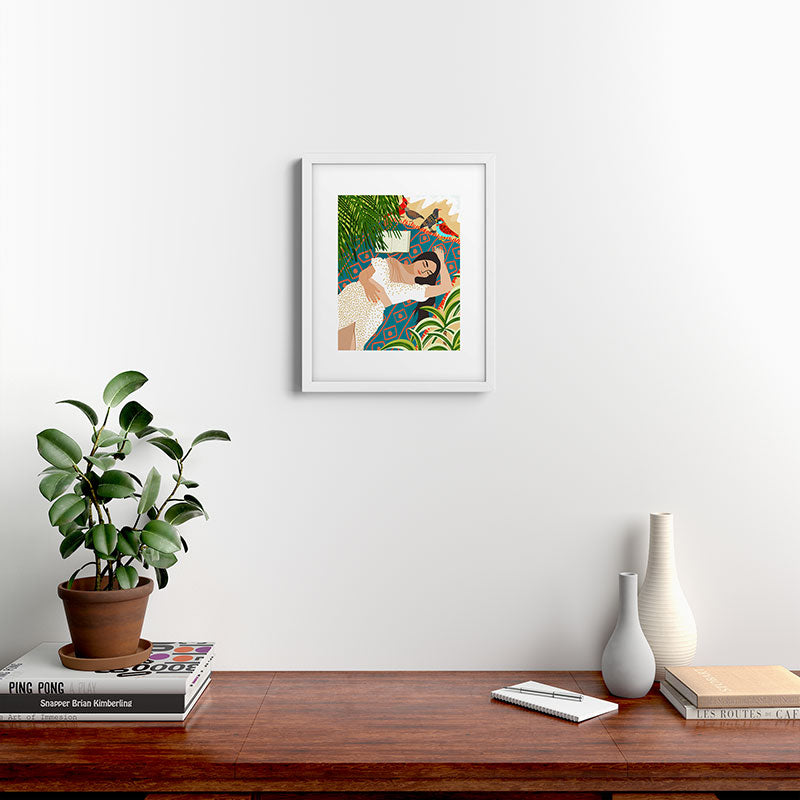 83 Oranges Beach Read Sleep Repeat Framed Art Print