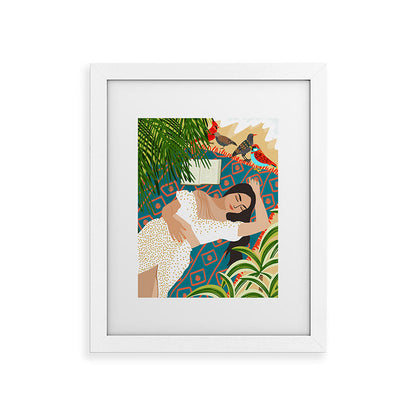 83 Oranges Beach Read Sleep Repeat Framed Art Print