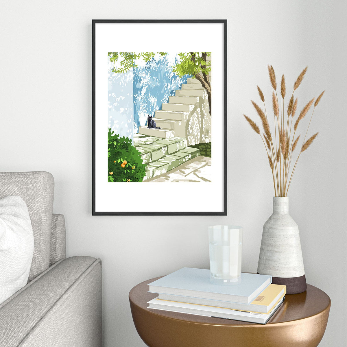 83 Oranges Being a person Metal Framed Art Print