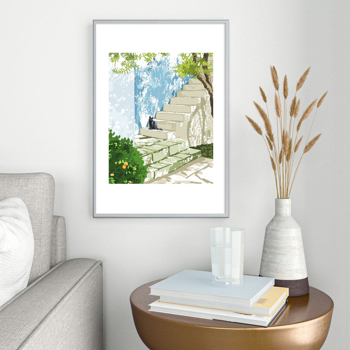 83 Oranges Being a person Metal Framed Art Print