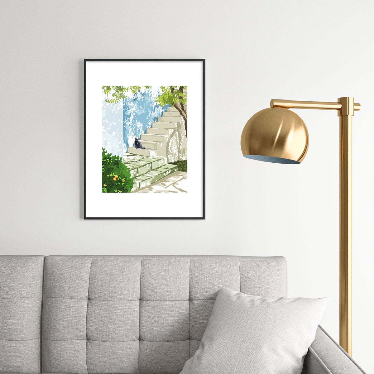 83 Oranges Being a person Metal Framed Art Print