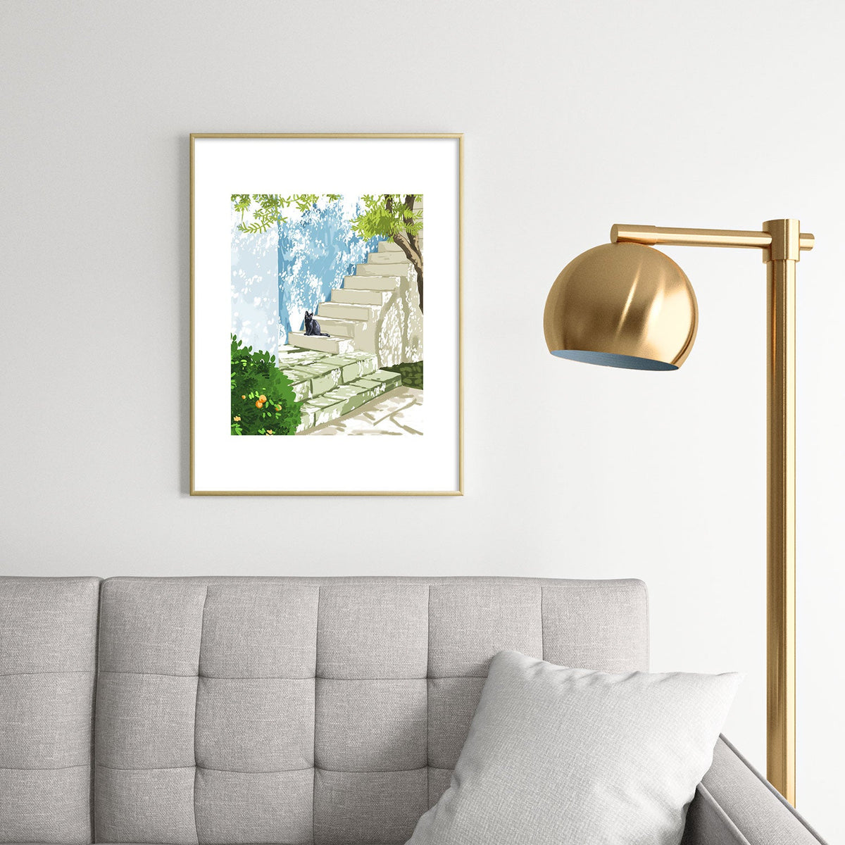 83 Oranges Being a person Metal Framed Art Print
