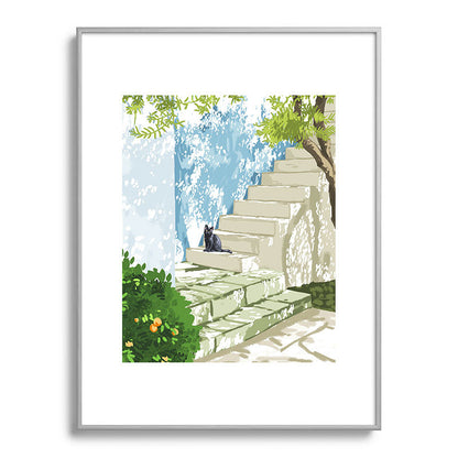 83 Oranges Being a person Metal Framed Art Print
