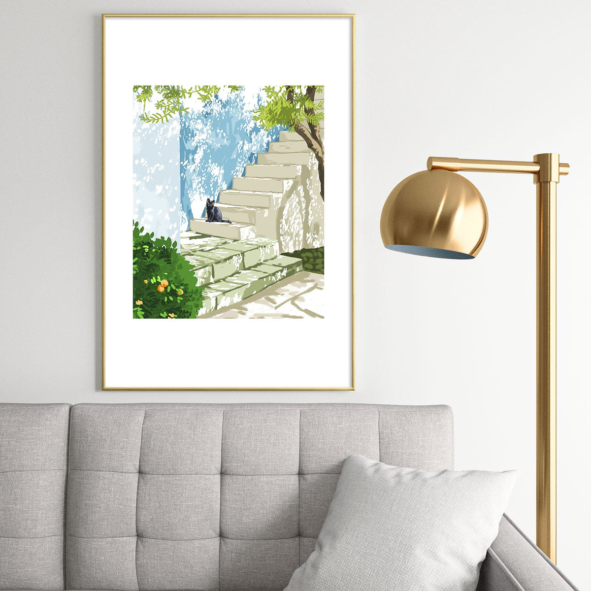 83 Oranges Being a person Metal Framed Art Print