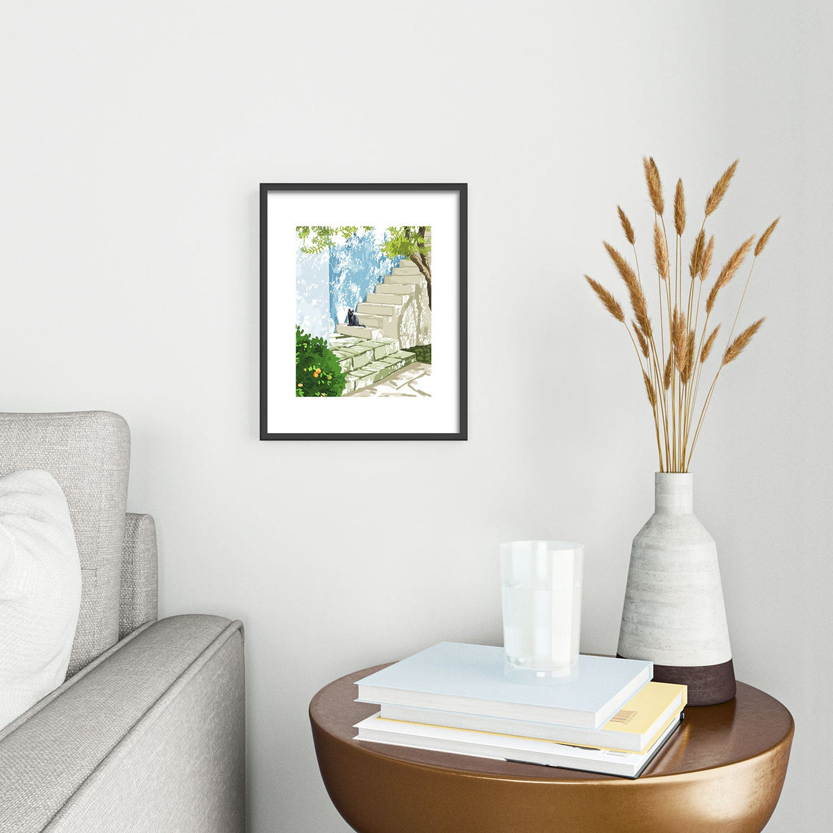 83 Oranges Being a person Metal Framed Art Print