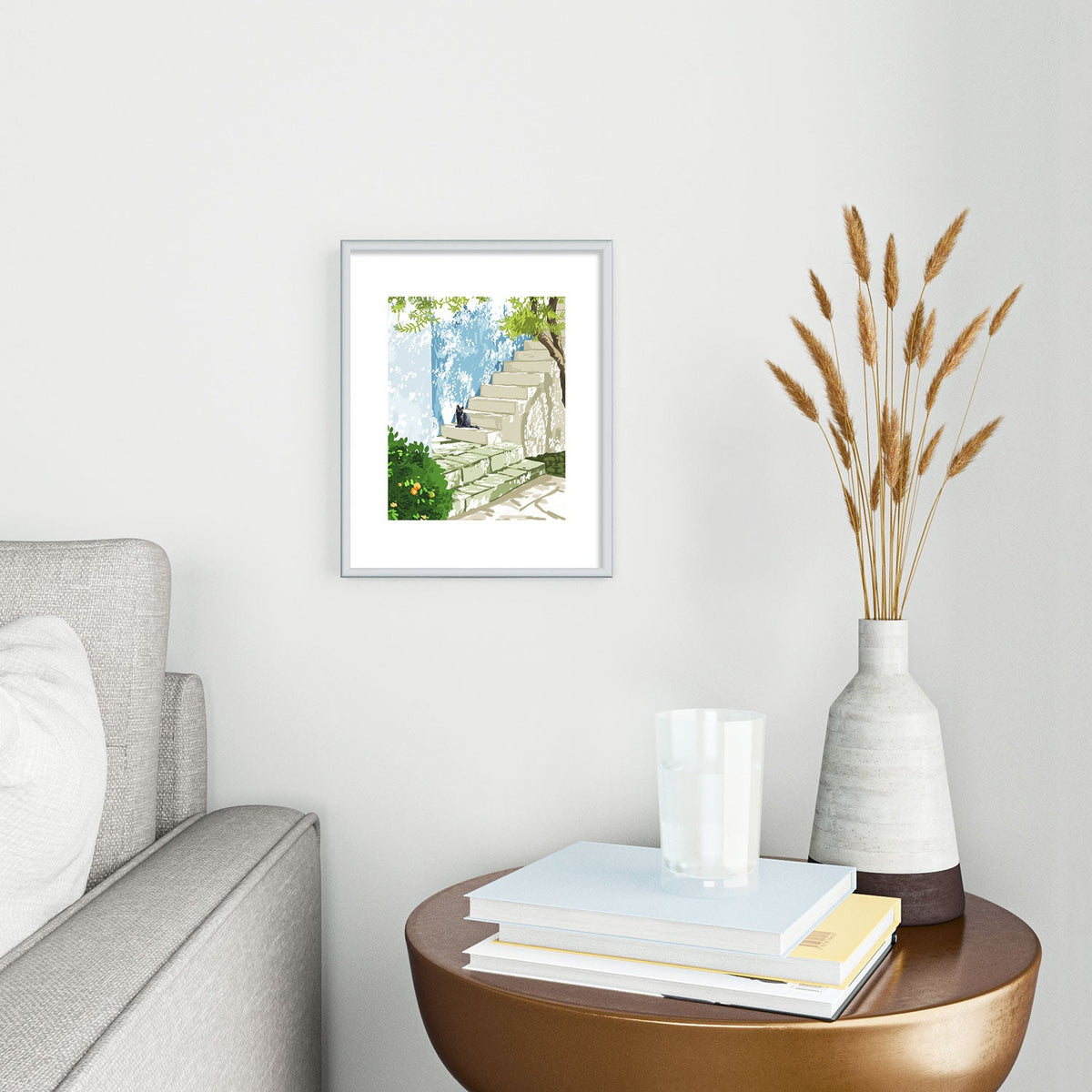 83 Oranges Being a person Metal Framed Art Print