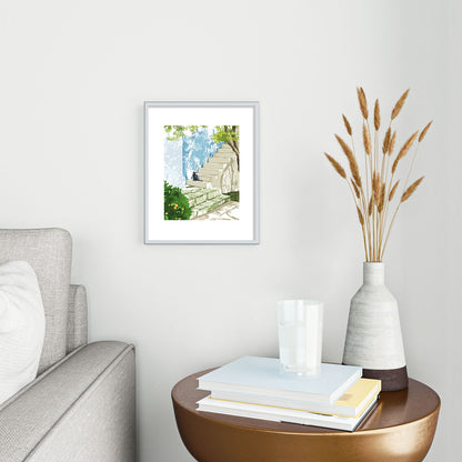 83 Oranges Being a person Metal Framed Art Print